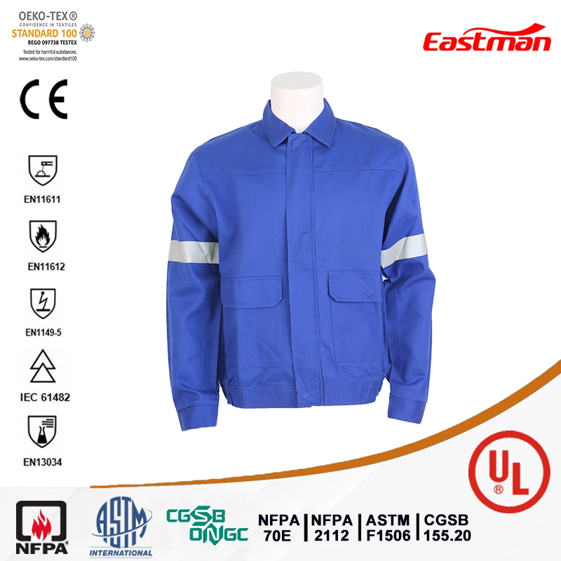 Nfpa 2112 Flame Resistant Fr Jacket with Reflective Tapes