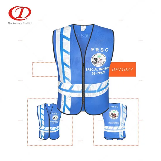Polyester Fr Knitting Fabric Reflective Vest Dfv1024 