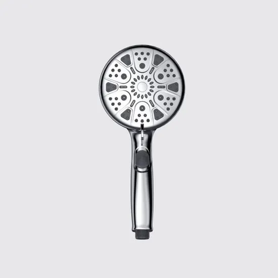 Bathroom Chromed ABS Plastic 10 Function High Pressure SPA Shower Head 