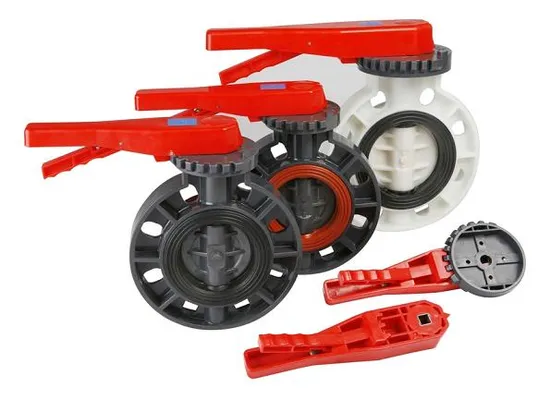 High Quality Plastic FRPP Non Actuator Butterfly Valve Fr