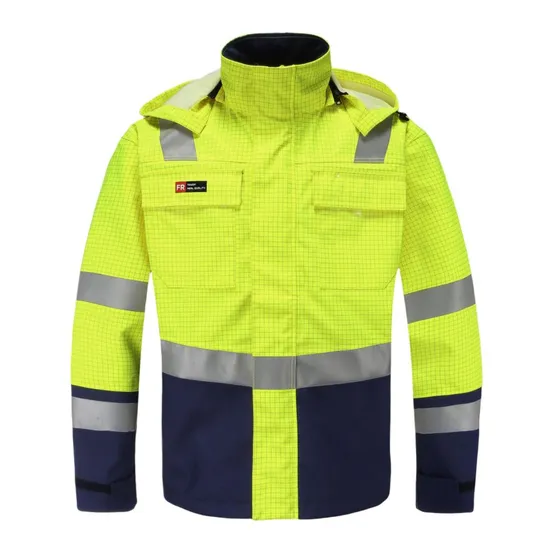 Waterproof Industrial High Quality Workwear Flame Retardant Safety Raincoat Fr Jacket 