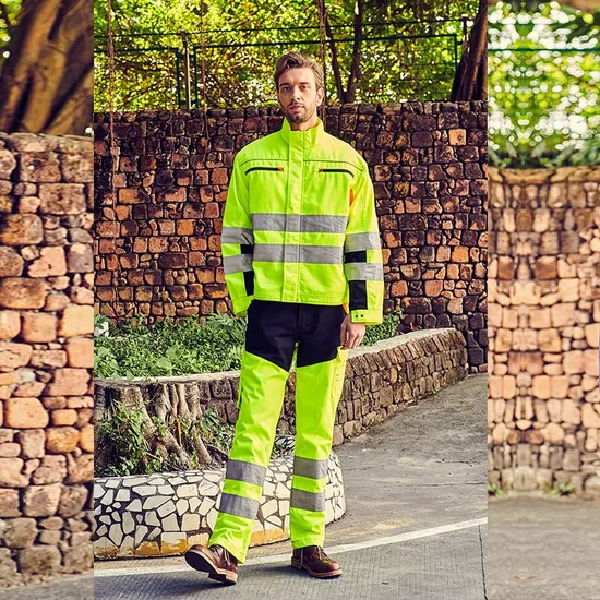 Frecotex Construction Fire Proof Work Wear Fr Finished Antistatic Safety Suit for Oil and Gas with Reflector 